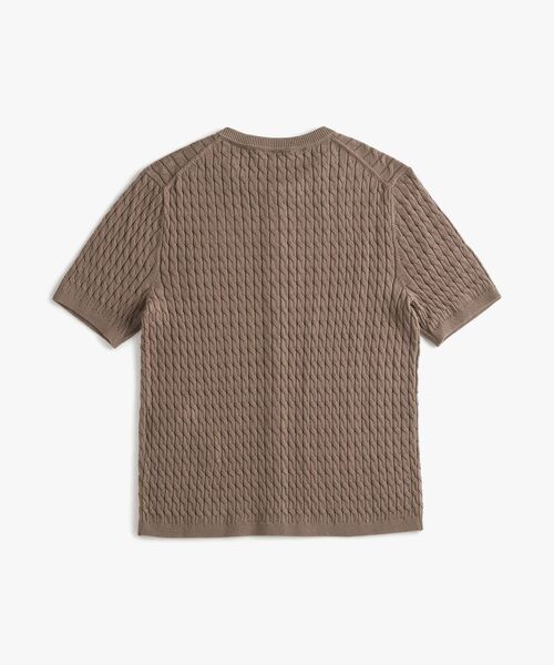 TOMMY HILFIGER(トミーヒルフィガー)の「コットンケーブルファインゲージショートスリーブクルーネックカーディガン(ニット/セーター・レディース・ホワイト/ブラウン/ブルー・SMALL/X-SMALL/XX-SMALL/MEDIUM)」の14枚目の写真