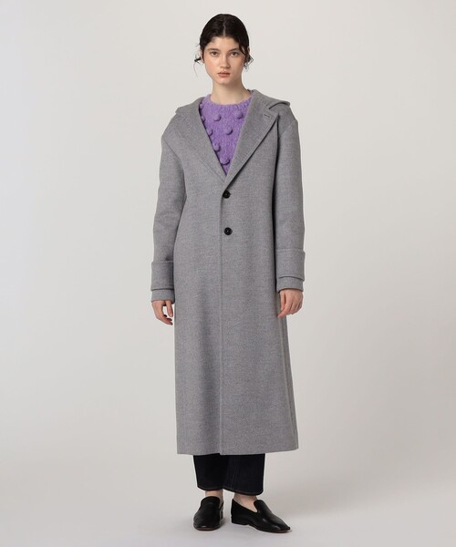 TOMORROWLAND （トゥモローランド）の「LOEWE HOODED COAT（ダッフルコート・レディース・グレー・34）」の14枚目の写真