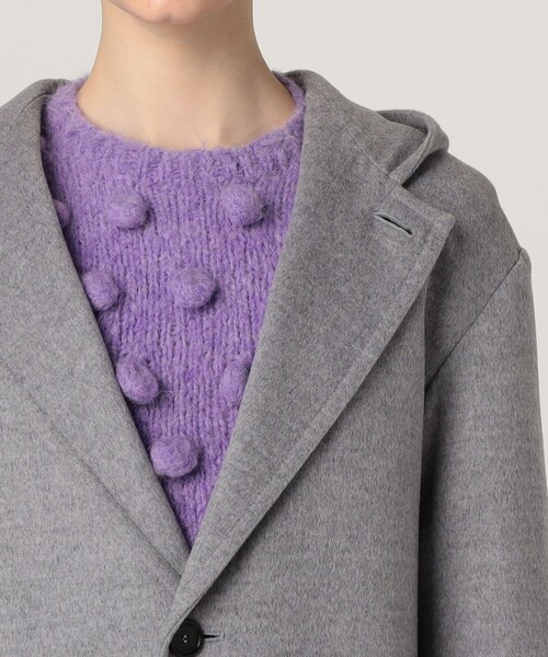 TOMORROWLAND （トゥモローランド）の「LOEWE HOODED COAT（ダッフルコート・レディース・グレー・34）」の7枚目の写真