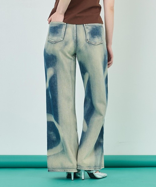 ANAP（アナップ）の「むら染めラインデニムパンツ（デニムパンツ・レディース・ブルー/ブラック・S/M）」の8枚目の写真