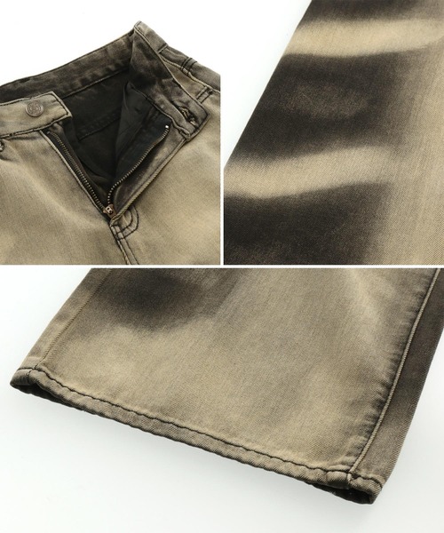 ANAP（アナップ）の「むら染めラインデニムパンツ（デニムパンツ・レディース・ブルー/ブラック・S/M）」の12枚目の写真