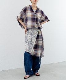 【refinedworks】リラクシー に映える チェックワンピース