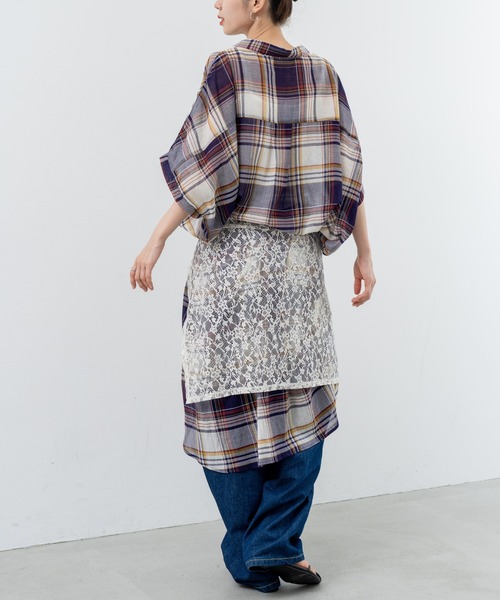 refinedworks(リファインドワークス)の「【refinedworks】リラクシー に映える チェックワンピース(ワンピース・レディース・レッド/イエロー/ブラック・FREE)」の19枚目の写真