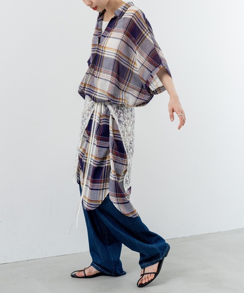 refinedworks(リファインドワークス)の「【refinedworks】リラクシー に映える チェックワンピース(ワンピース・レディース・レッド/イエロー/ブラック・FREE)」の20枚目の写真