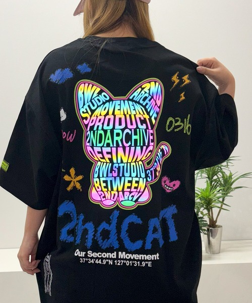 1111clothing(ワンフォークロージング)の「【2nd ARCHIVE】 リフレクター オーバーサイズ Tシャツ / Reflector Oversized T-Shirt(Tシャツ/カットソー・メンズ・ピンク系2/オレンジ系3/ピンク系4/グリーン系4/ブラック系1/パープル系1/グリーン系2/ブラック系3/ホワイト系4/ホワイト系1/ホワイト系2/グリーン系1/ブラック系2/ホワイト系3/グリーン系3/ブラック系4・FREE)」の7枚目の写真