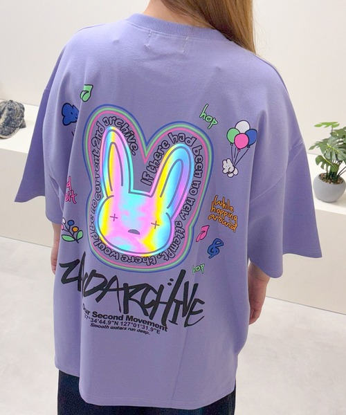 1111clothing(ワンフォークロージング)の「【2nd ARCHIVE】 リフレクター オーバーサイズ Tシャツ / Reflector Oversized T-Shirt(Tシャツ/カットソー・メンズ・ピンク系2/オレンジ系3/ピンク系4/グリーン系4/ブラック系1/パープル系1/グリーン系2/ブラック系3/ホワイト系4/ホワイト系1/ホワイト系2/グリーン系1/ブラック系2/ホワイト系3/グリーン系3/ブラック系4・FREE)」の13枚目の写真