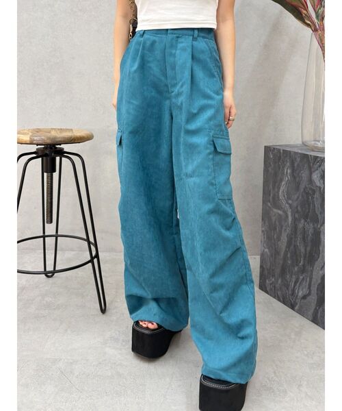 EVRIS（エヴリス）の「レオパードルーズカーゴパンツ（その他パンツ・レディース・ブルー/その他1・SMALL/MEDIUM）」の2枚目の写真