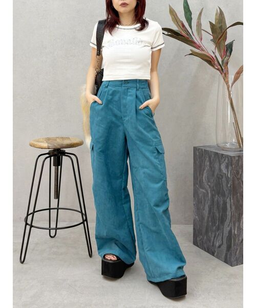 EVRIS（エヴリス）の「レオパードルーズカーゴパンツ（その他パンツ・レディース・ブルー/その他1・SMALL/MEDIUM）」の12枚目の写真