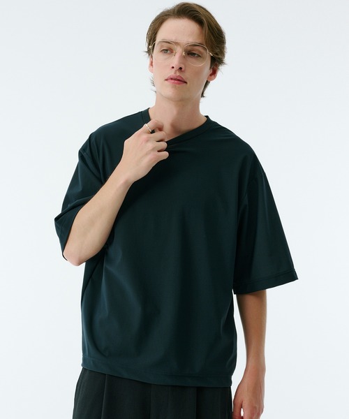 PUBLIC TOKYO（パブリックトウキョウ）の「Air tool lite リラックスTシャツ（Tシャツ/カットソー・メンズ・ダークブラウン/オリーブ/ブラック/ダークグレー・2/1）」の4枚目の写真