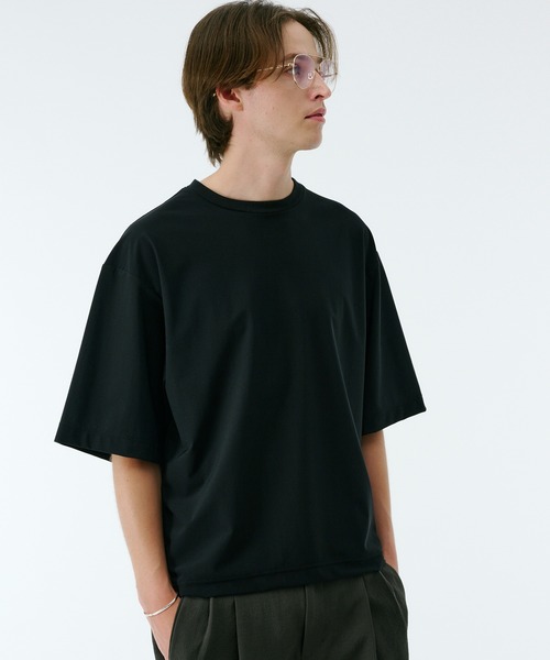 PUBLIC TOKYO（パブリックトウキョウ）の「Air tool lite リラックスTシャツ（Tシャツ/カットソー・メンズ・ダークブラウン/オリーブ/ブラック/ダークグレー・2/1）」の9枚目の写真