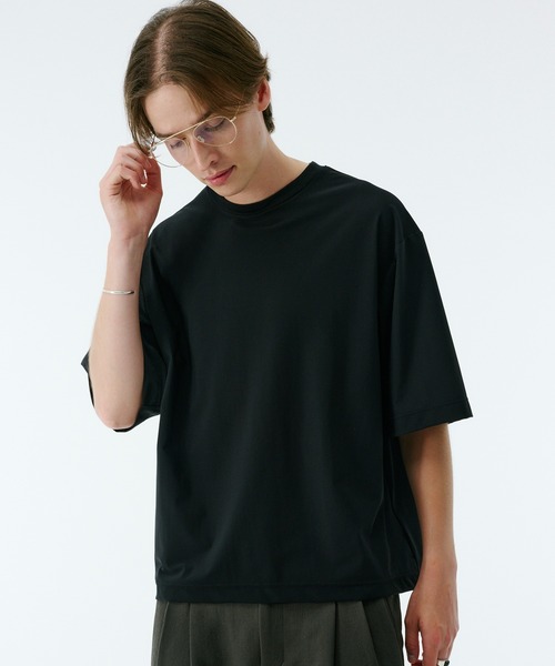 PUBLIC TOKYO（パブリックトウキョウ）の「Air tool lite リラックスTシャツ（Tシャツ/カットソー・メンズ・ダークブラウン/オリーブ/ブラック/ダークグレー・2/1）」の10枚目の写真