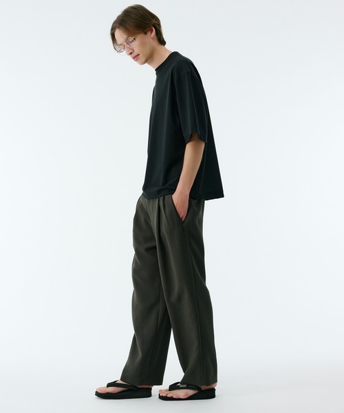 PUBLIC TOKYO（パブリックトウキョウ）の「Air tool lite リラックスTシャツ（Tシャツ/カットソー・メンズ・ダークブラウン/オリーブ/ブラック/ダークグレー・2/1）」の12枚目の写真