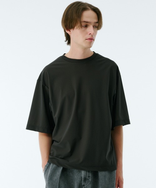 PUBLIC TOKYO（パブリックトウキョウ）の「Air tool lite リラックスTシャツ（Tシャツ/カットソー・メンズ・ダークブラウン/オリーブ/ブラック/ダークグレー・2/1）」の14枚目の写真