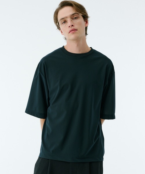 PUBLIC TOKYO（パブリックトウキョウ）の「Air tool lite リラックスTシャツ（Tシャツ/カットソー・メンズ・ダークブラウン/オリーブ/ブラック/ダークグレー・2/1）」の8枚目の写真