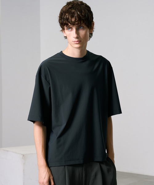 PUBLIC TOKYO（パブリックトウキョウ）の「Air tool lite リラックスTシャツ（Tシャツ/カットソー・メンズ・ダークブラウン/オリーブ/ブラック/ダークグレー・2/1）」の16枚目の写真