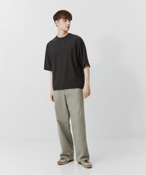 PUBLIC TOKYO（パブリックトウキョウ）の「Air tool lite リラックスTシャツ（Tシャツ/カットソー・メンズ・ダークブラウン/オリーブ/ブラック/ダークグレー・2/1）」の12枚目の写真