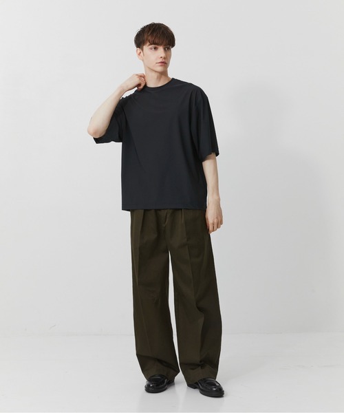 PUBLIC TOKYO（パブリックトウキョウ）の「Air tool lite リラックスTシャツ（Tシャツ/カットソー・メンズ・ダークブラウン/オリーブ/ブラック/ダークグレー・2/1）」の20枚目の写真