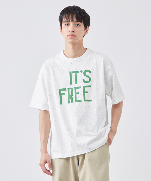 セール】ネップ ITS FREE プリント半袖Tシャツ（Tシャツ/カットソー