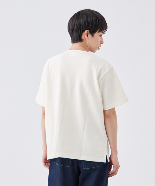 SCI-SCI / 紙糸】カノコ ヘンリーネック半袖Tシャツ（Tシャツ
