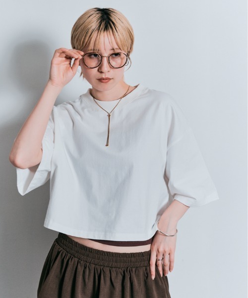 セール】コスモ プリント チュール付き Tシャツ（Tシャツ