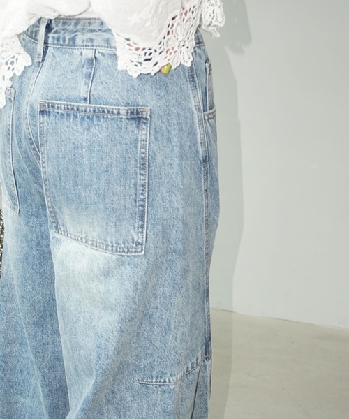 chuclla（チュクラ）の「カーブライン ボリュームデニム chw25s073（デニムパンツ・レディース・ブルー・S/M/L）」の2枚目の写真