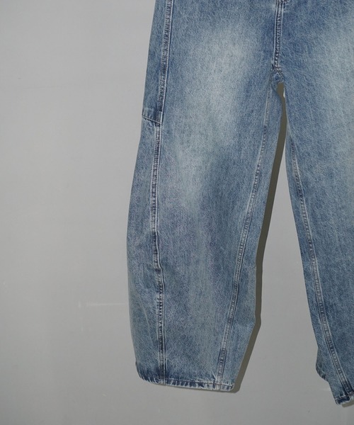 chuclla（チュクラ）の「カーブライン ボリュームデニム chw25s073（デニムパンツ・レディース・ブルー・S/M/L）」の12枚目の写真