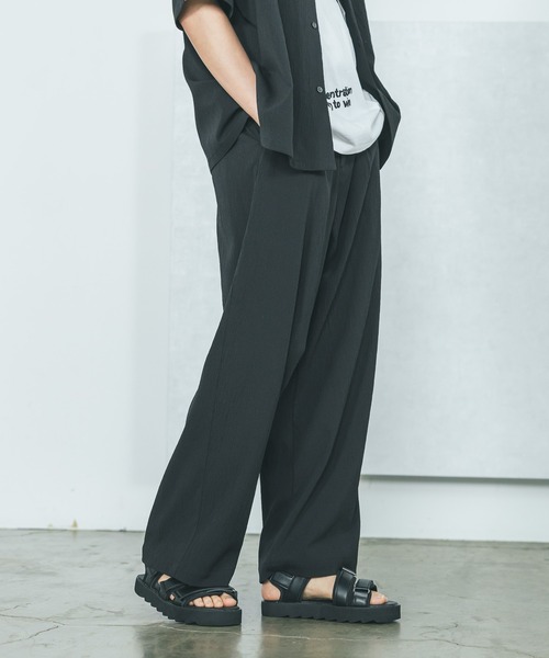 LAKOLE（ラコレ）の「楊柳ジャガードパンツ / 499146（その他パンツ・メンズ・ブラック/グレイッシュベージュ/ブラウン・LARGE/MEDIUM）」の2枚目の写真