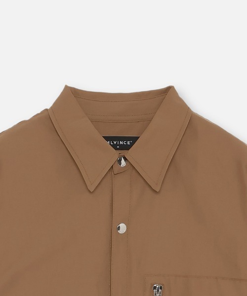 STYLISE（スタイライズ）の「【MLVINCE / メルヴィンス】NYLON S/S SHIRTS / ブラウン [NSS23BR]（シャツ/ブラウス・メンズ・ブラウン・M/L）」の6枚目の写真