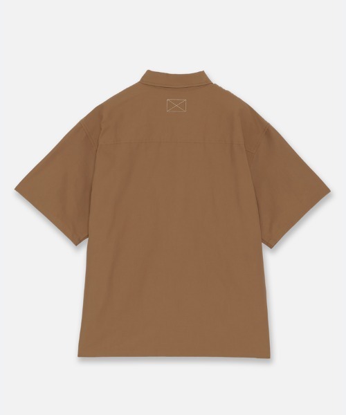 STYLISE（スタイライズ）の「【MLVINCE / メルヴィンス】NYLON S/S SHIRTS / ブラウン [NSS23BR]（シャツ/ブラウス・メンズ・ブラウン・M/L）」の8枚目の写真