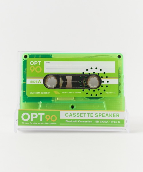 Opt!(オプト)の「Opt!/オプト カセットスピーカー(スピーカー・メンズ・シルバー/ゴールド/グリーン/クリアイエロー/クリア/アイボリー/クリアブラック・FREE)」の12枚目の写真