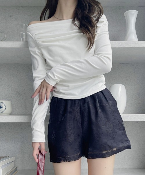 TREOVER(トレオーバー)の「大人可愛いレース柄で主役級のショートパンツ♪(その他パンツ・レディース・ブラック/オフホワイト・FREE)」の7枚目の写真