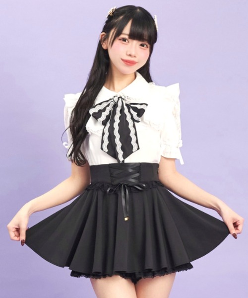 【新品未使用】Secret Honey ブラウス・スカパンセット マチ付きサーキュラースカパン（スカート）｜Secret Honey