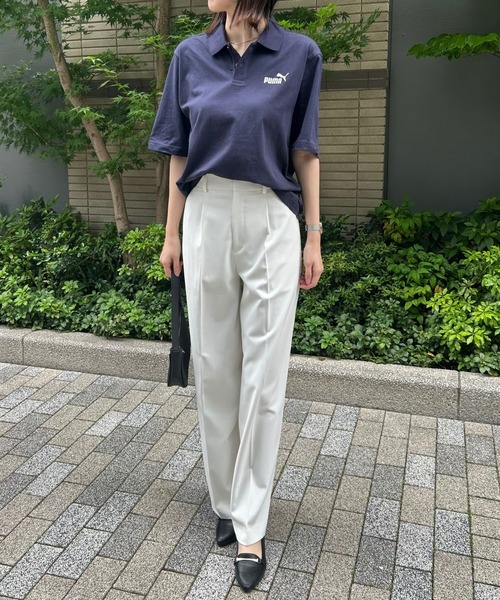 PUMA（プーマ）の「【PUMA】ESS No.1 ロゴジャージポロシャツ（ポロシャツ・レディース・ホワイト/ネイビー/ブラック・M/L/XL/XXL）」の11枚目の写真