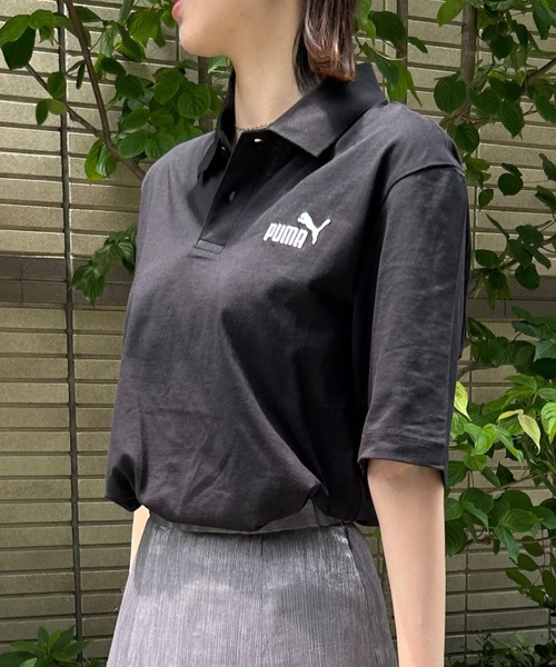 PUMA（プーマ）の「【PUMA】ESS No.1 ロゴジャージポロシャツ（ポロシャツ・レディース・ホワイト/ネイビー/ブラック・M/L/XL/XXL）」の14枚目の写真