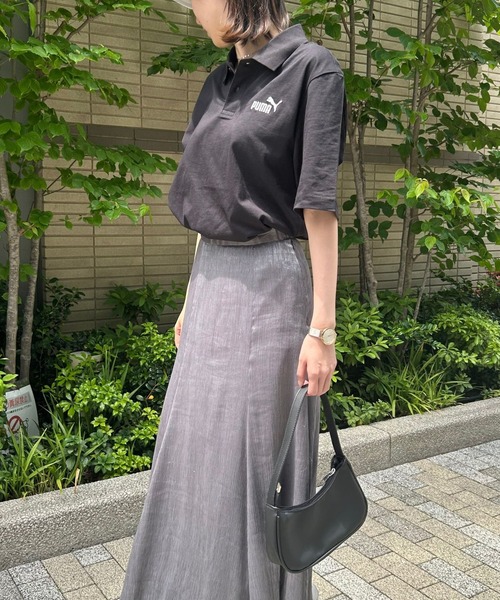 PUMA（プーマ）の「【PUMA】ESS No.1 ロゴジャージポロシャツ（ポロシャツ・レディース・ホワイト/ネイビー/ブラック・M/L/XL/XXL）」の17枚目の写真