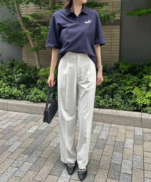 PUMA（プーマ）の「【PUMA】ESS No.1 ロゴジャージポロシャツ（ポロシャツ・レディース・ホワイト/ネイビー/ブラック・M/L/XL/XXL）」の12枚目の写真