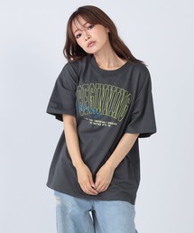 フロント刺繍プリントTシャツ