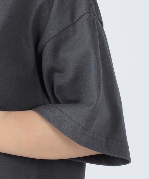 CECIL McBEE（セシルマクビー）の「フロント刺繍プリントTシャツ（Tシャツ/カットソー・レディース・チャコールグレー/オフホワイト/アイボリー・LARGE/MEDIUM）」の11枚目の写真