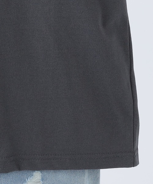 CECIL McBEE（セシルマクビー）の「フロント刺繍プリントTシャツ（Tシャツ/カットソー・レディース・チャコールグレー/オフホワイト/アイボリー・LARGE/MEDIUM）」の14枚目の写真