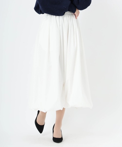 STRAWBERRY-FIELDS（ストロベリーフィールズ）の「ミルキータフタ_バルーンタフタスカート（スカート・レディース・キャメル/ブラック/レッド/オフホワイト・2）」の18枚目の写真