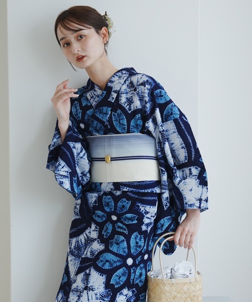 有松絞り浴衣3点セット 極み 桜（浴衣）｜utatane（ウタタネ）の
