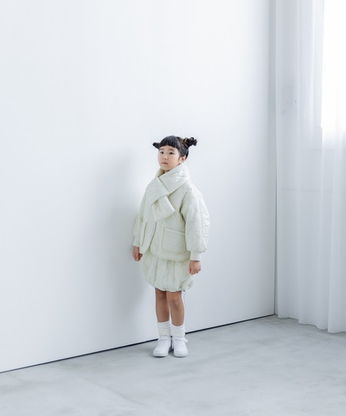 LOWRYS FARM（ローリーズファーム）の「キルティングスカート　 497258（スカート・キッズ・アイボリー/カーキ/ブラック・110cm/120cm/130cm/140cm/150cm）」の21枚目の写真