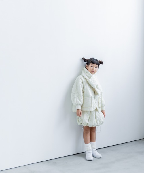 LOWRYS FARM（ローリーズファーム）の「キルティングスカート　 497258（スカート・キッズ・アイボリー/カーキ/ブラック・110cm/120cm/130cm/140cm/150cm）」の18枚目の写真