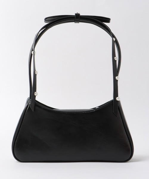 Three Four Time（ｽﾘｰﾌｫｰﾀｲﾑ）の「【Casselini】肩リボンエナメルバッグ（ショルダーバッグ・レディース・ブラック/シルバー/レッド・FREE）」の14枚目の写真