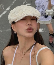 UP START（アップスタート）の「【LAMPOON】薔薇レースキャスケット（キャスケット）」