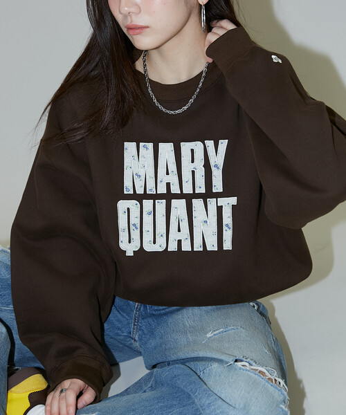 PUBLUX(パブリュクス)の「MARY QUANT × PUBLUX/マリークワント 花ワッフル ロゴスウェット 限定展開(スウェット・レディース・チャコールグレー/アッシュグレー/ブラウン/ネイビー・フリ-)」の17枚目の写真