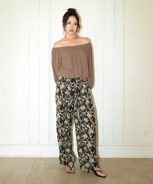 OSYAREVO（オシャレボ）の「カバーアップ リゾート ワイドパンツ 体型カバー レディース（ラッシュガード・レディース・ネイビー/ブラック/ブラック系その他・MEDIUM）」の22枚目の写真