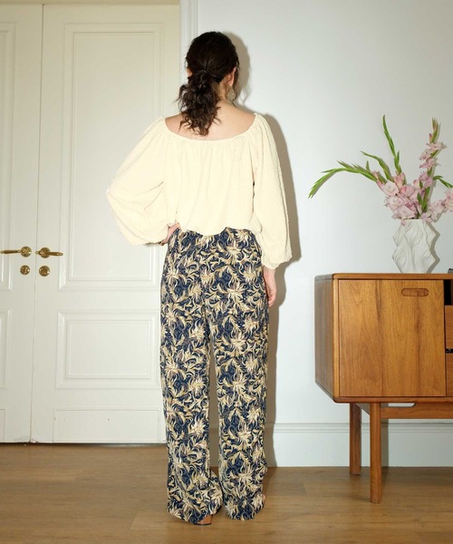 OSYAREVO（オシャレボ）の「カバーアップ リゾート ワイドパンツ 体型カバー レディース（ラッシュガード・レディース・ネイビー/ブラック/ブラック系その他・MEDIUM）」の14枚目の写真