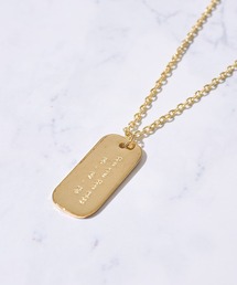 TETE HOMME（テットオム）の「メッセージプレート ネックレス（ネックレス）」