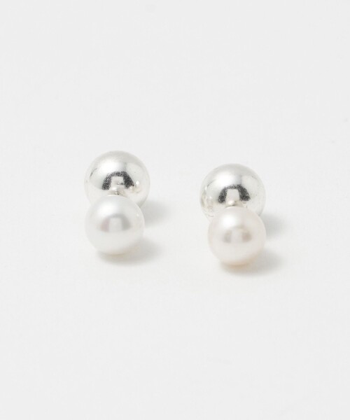 in mood(インムード)の「<in mood>PRL BALL ピアス(ピアス(両耳用)・レディース・ホワイト・FREE)」の1枚目の写真